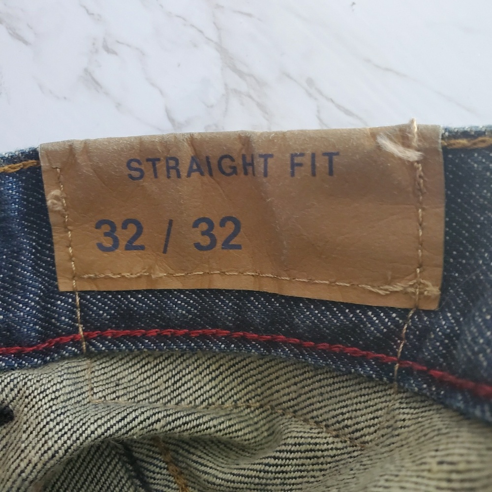 Chaps Denim Mens Straight Leg Jeans Dark Wash NEW - Picture 4 of 7